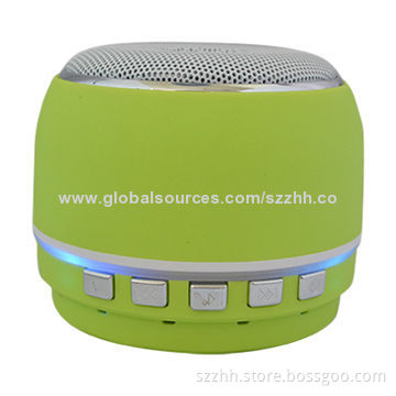 Bluetooth Speaker with TF Card Slot, Supports Microphone/Line in Function, Built-in 400mAh Battery